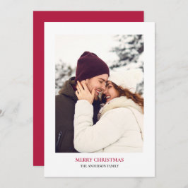 Cartão De Festividades Foto de Natal Merry Personalizada