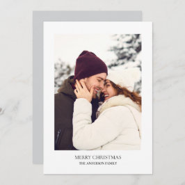 Cartão De Festividades Foto de Natal Merry Personalizada