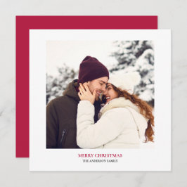 Cartão De Festividades Foto de Natal Merry Personalizada