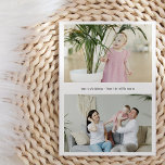 Cartão De Festividades Foto de Natal Merry Simplificável Moderno Três<br><div class="desc">Cartão de Férias de Três Fotografias para o Feliz Natal Editável Moderno</div>