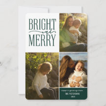 Foto de Natal Mínima e Brilhante e Feliz