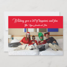 Foto de Natal Moderna da Família Férias Vermelho