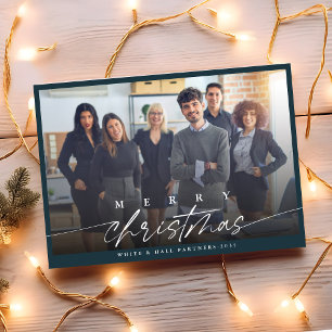 Cartão De Festividades Foto de Natal Moderno