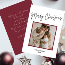 Foto de Natal Moderno Manuscrito Borgonha