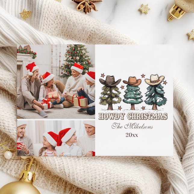 Cartão De Festividades Foto de Natal no Oeste Howdy 2 (Criador carregado)