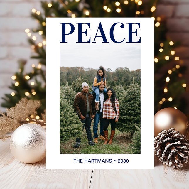 Cartão De Festividades Foto de Paz (Criador carregado)
