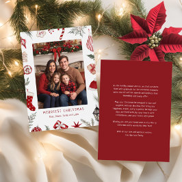 Cartão De Festividades Foto de Quadro de Natal Festivo Watercolor