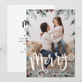 Cartão De Festividades Foto de Quadro de Natal Russo com Mensagem