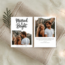 Foto de Recém-Casados com Rótulo Moderno Casados &