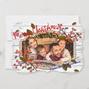 Cartão De Festividades Foto de Recorte do Rico de Quadro de Natal Retroat