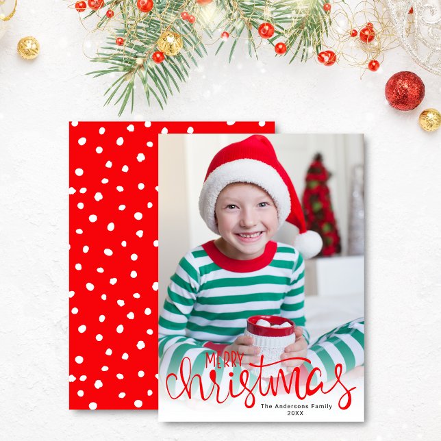 Cartão De Festividades Foto de Roteiro Moderno de Feliz Natal (Criador carregado)