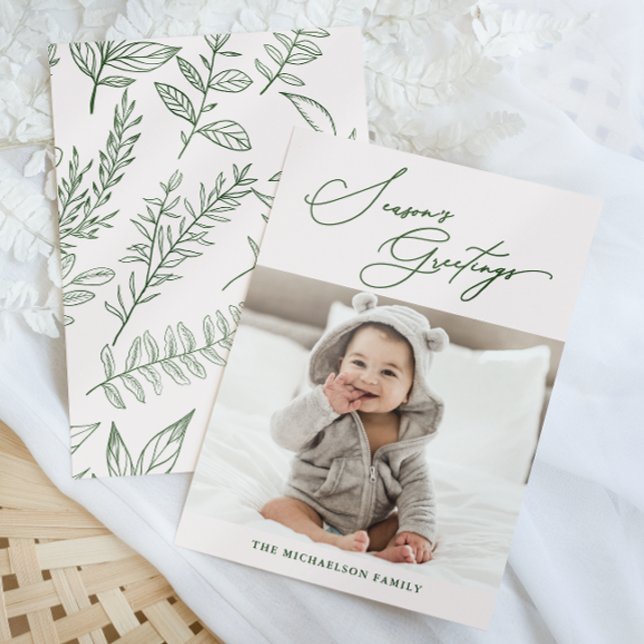 Cartão De Festividades Foto de Saudações da Estação Botânica de inverno R (Criador carregado)