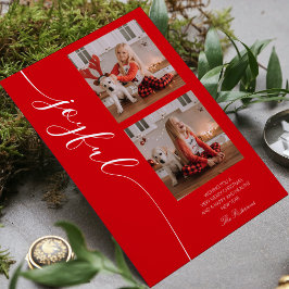 Cartão De Festividades Foto de Script de Caligrafia de Natal Feliz