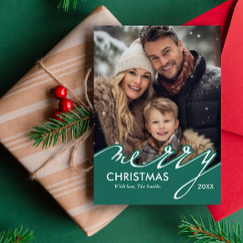 Cartão De Festividades Foto de Script Feliz de Natal