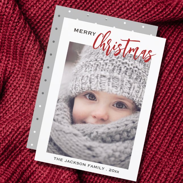 Cartão De Festividades Foto de script mínimo Feliz Natal (Criador carregado)