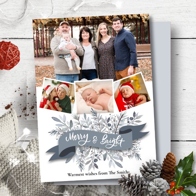 Cartão De Festividades Foto de Script Moderno da Fita de Caneta Elegante  (Criador carregado)