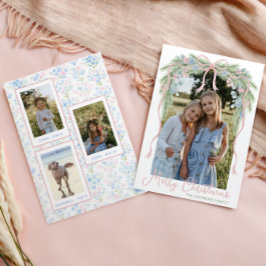 Cartão De Festividades Foto de troca do Arco de Natal do Avô-Milênio