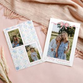 Cartão De Festividades Foto de troca do Arco de Natal do Avô-Milênio