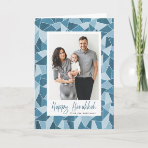 Cartão De Festividades Foto de Vidro Feliz Hanukkah 2