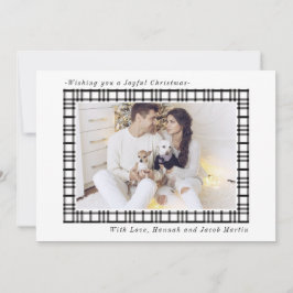 Cartão De Festividades Foto de Xadrez rustica simples e festiva