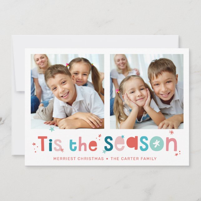 Cartão De Festividades Foto divertida de HOLIDAY Foto: Foto da temporada  (Frente)