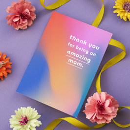 Cartão De Festividades Foto do Abstrato moderno MOM do Dia de as mães fel