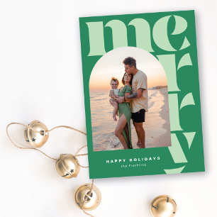 Cartão De Festividades Foto do Arch Moderno da Grande Feliz