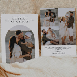 Cartão De Festividades Foto do Arco da Tipografia de Natal Mais Feliz