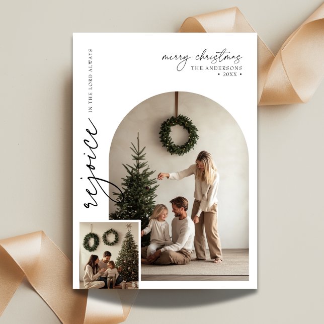 Cartão De Festividades Foto do Arco Script que Alega Fé Religiosa Bíblica (Criador carregado)