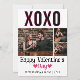 Cartão De Festividades Foto do casal de dia de os namorados Elegante Simp