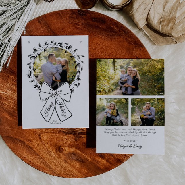 Cartão De Festividades Foto do Círculo de Arco e Ferro Natal (Criador carregado)