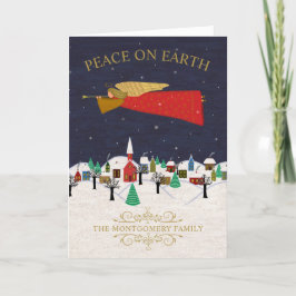 Cartão De Festividades Foto do Dentro da Vila de Natal da Terra