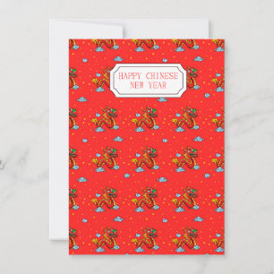 Cartão De Festividades Foto do dragão chinês feliz de ano novo