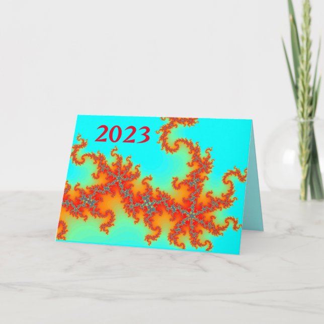 Cartão De Festividades Foto do Dragon Tail Ano Novo (Frente)