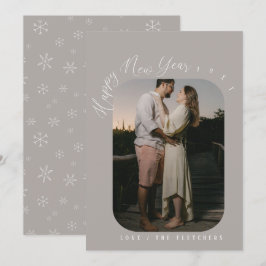 Cartão De Festividades Foto do Feliz ano novo de Script Moderno