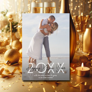 Cartão De Festividades Foto do Feliz ano novo moderno