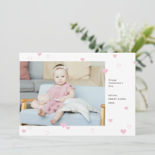 Cartão De Festividades Foto do Feliz dia de os namorados de Corações Rosa