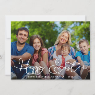 Cartão De Festividades Foto do Felz pascoa moderno