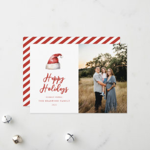 Cartão De Festividades Foto do FesSanta Hat