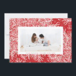 Cartão De Festividades Foto do Floco de Neve Branco de Gelo Vermelho Cand<br><div class="desc">Candy Apple Red | Cartão de Feriado de Foto em Floco de Neve Branco de Gelo *Entre em contato conosco para obter mais artigos de papelaria ou veja nossas coleções de feriados de natal</div>