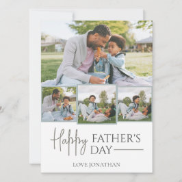 Cartão De Festividades Foto do melhor Dia de os pais do Elegante e simple