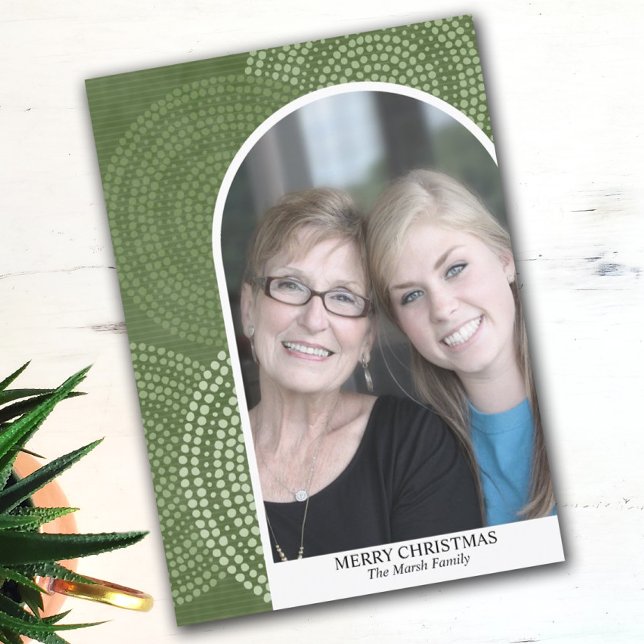 Cartão De Festividades Foto do moderno arco Feliz Abstrato de Natal (Criador carregado)