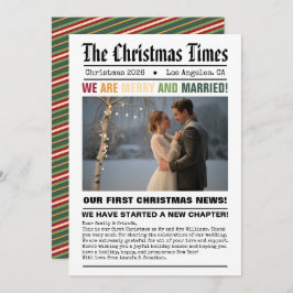 Cartão De Festividades Foto do nosso primeiro estilo de jornal de Natal