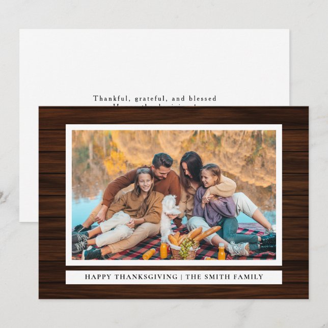 Cartão De Festividades Foto do outono de Ação de Graças da Rússia (Frente/Verso)