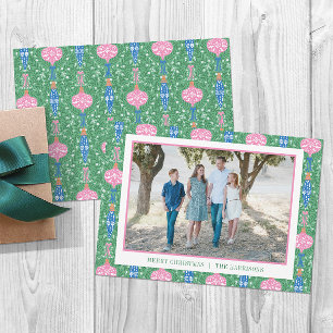 Cartão De Festividades Foto do padrão de Enfeites de natal festivos