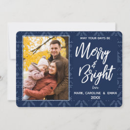 Cartão De Festividades Foto do padrão do kit azul feliz e brilhante