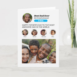 Cartão De Festividades Foto do perfil do Instagram de Mídia Social do dia