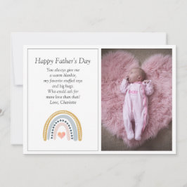 Cartão De Festividades Foto do primeiro Dia de os pais