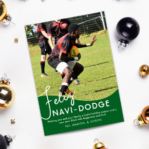 Cartão De Festividades Foto do Pun Feliz Navidad Dodgeball