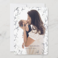 Foto do Quadro de Folhagem Artsy Blue Sketch